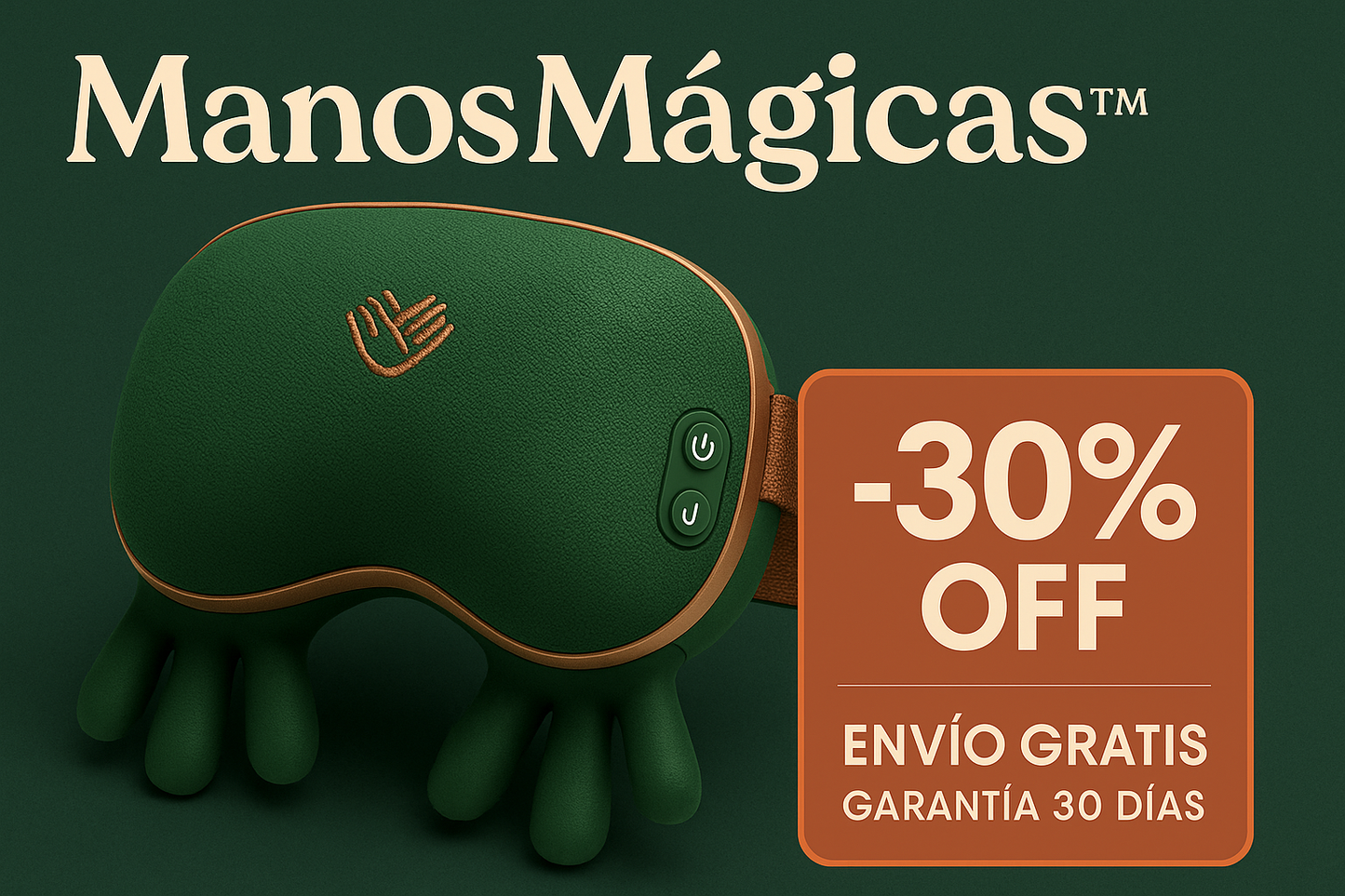 ManosMágicas™ Masajeador de Cuello - Relaja, recarga y revive tu energía