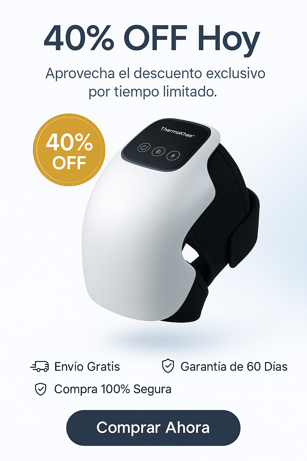ThermoKnee™ Masajeador Térmico de Rodilla  [Calor Terapéutico Instantáneo para Tu Rodilla]