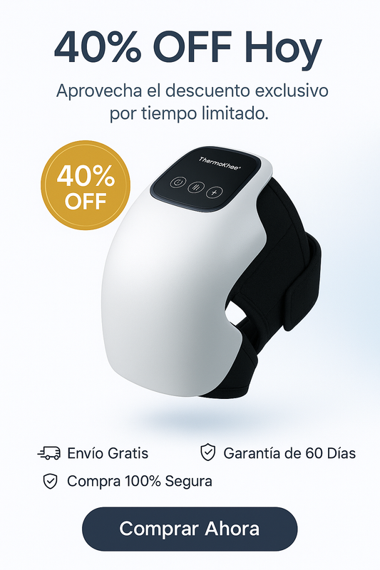 ThermoKnee™ Masajeador Térmico de Rodilla  [Calor Terapéutico Instantáneo para Tu Rodilla]
