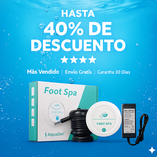 AquaZen™ Ionic Foot Spa – Purifica, relaja y renueva tus energías