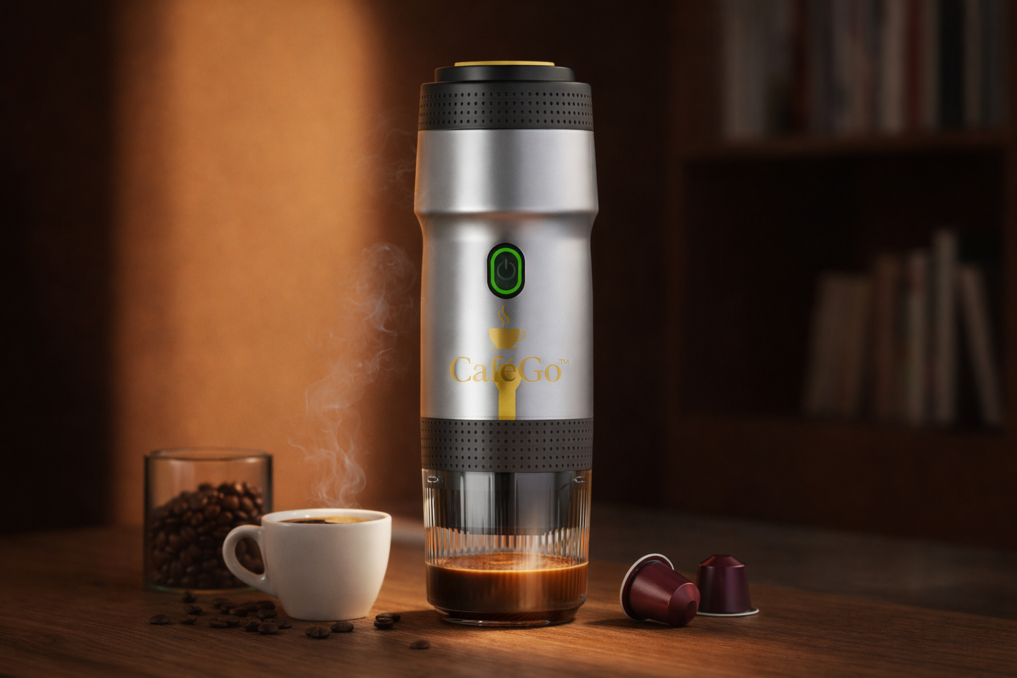 CaféGo™ | Cafetera Espresso Portátil Eléctrica
