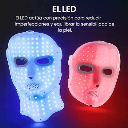 GlowLift™ – Máscara LED Facial & Cervical de Rejuvenecimiento Profundo