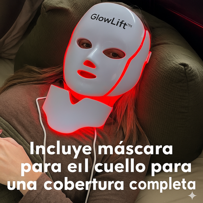 GlowLift™ – Máscara LED Facial & Cervical de Rejuvenecimiento Profundo