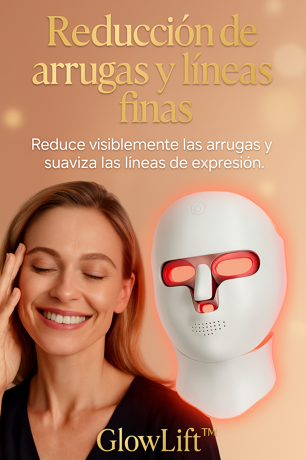 GlowLift™ – Máscara LED Facial & Cervical de Rejuvenecimiento Profundo