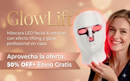GlowLift™ – Máscara LED Facial & Cervical de Rejuvenecimiento Profundo