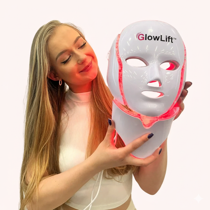 GlowLift™ – Máscara LED Facial & Cervical de Rejuvenecimiento Profundo