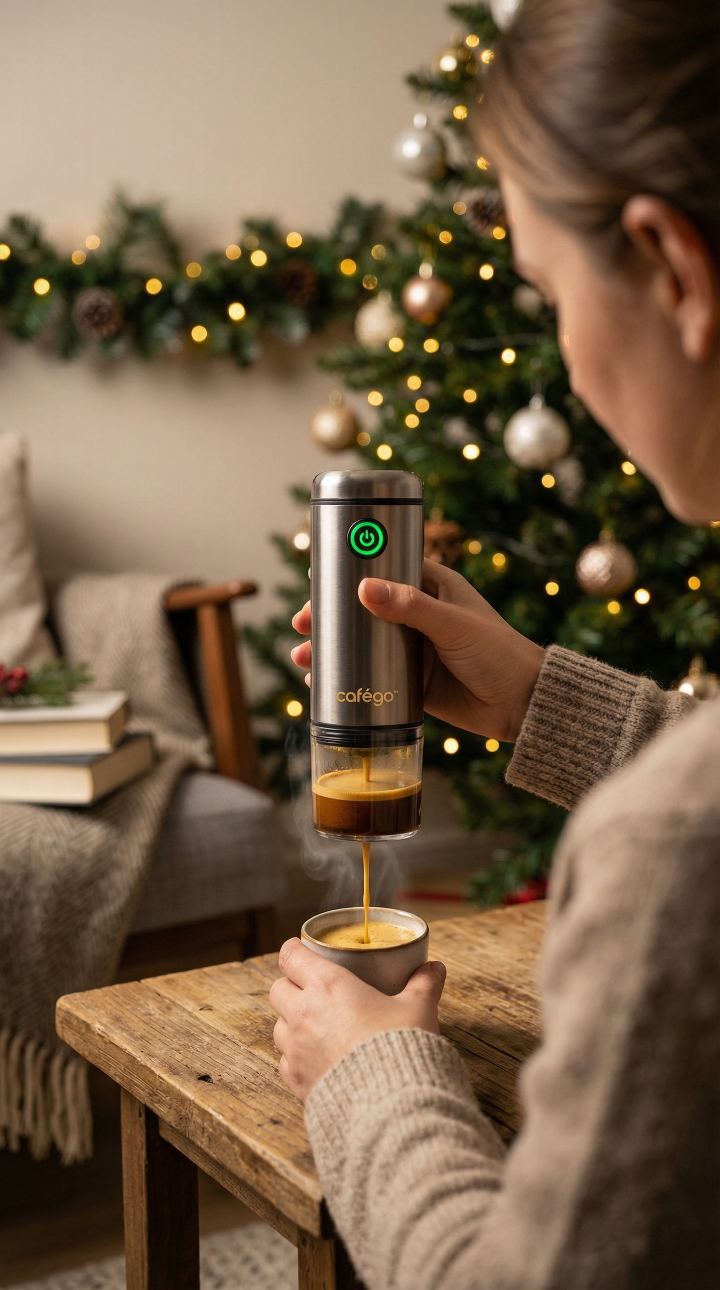 CaféGo™ | Cafetera Espresso Portátil Eléctrica