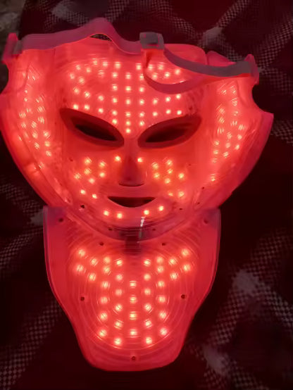 GlowLift™ – Máscara LED Facial & Cervical de Rejuvenecimiento Profundo