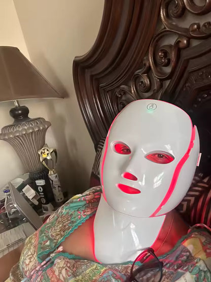 GlowLift™ – Máscara LED Facial & Cervical de Rejuvenecimiento Profundo